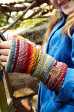 Load image into Gallery viewer, lusciousscarves wool handwarmer Pachamama Kids Seville Handwarmers (3 - 5 Years)
