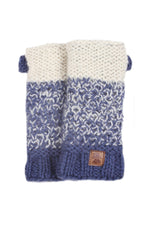 Load image into Gallery viewer, lusciousscarves wool handwarmer Pachamama Prague Handwarmer Denim
