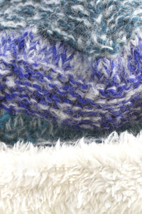 lusciousscarves wool handwarmer Pachamama Sierra Nevada Handwarmer Blue