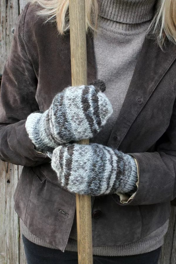 lusciousscarves wool handwarmers Pachamama Finisterre Lined Mittens
