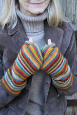 Load image into Gallery viewer, lusciousscarves wool handwarmers Pachamama Grassington Handwarmer
