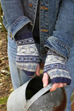 Load image into Gallery viewer, lusciousscarves wool handwarmers Pachamama Stornoway Handwarmer
