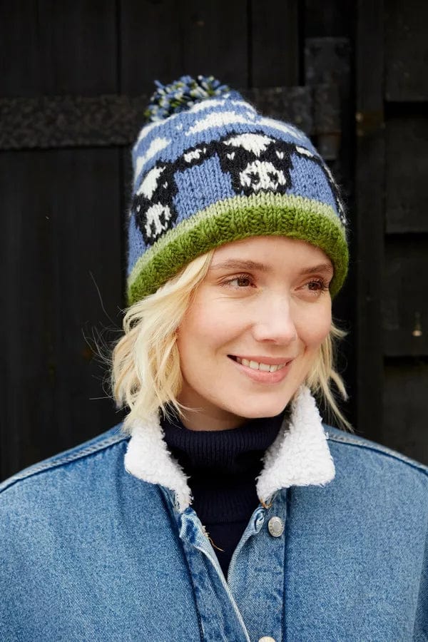 lusciousscarves wool hats Pachamama Dairy Cow Bobble Beanie