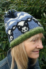 Load image into Gallery viewer, lusciousscarves wool hats Pachamama Dairy Cow Bobble Beanie
