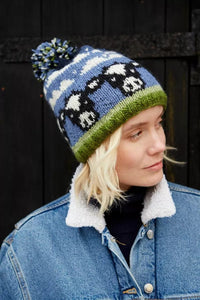 lusciousscarves wool hats Pachamama Dairy Cow Bobble Beanie