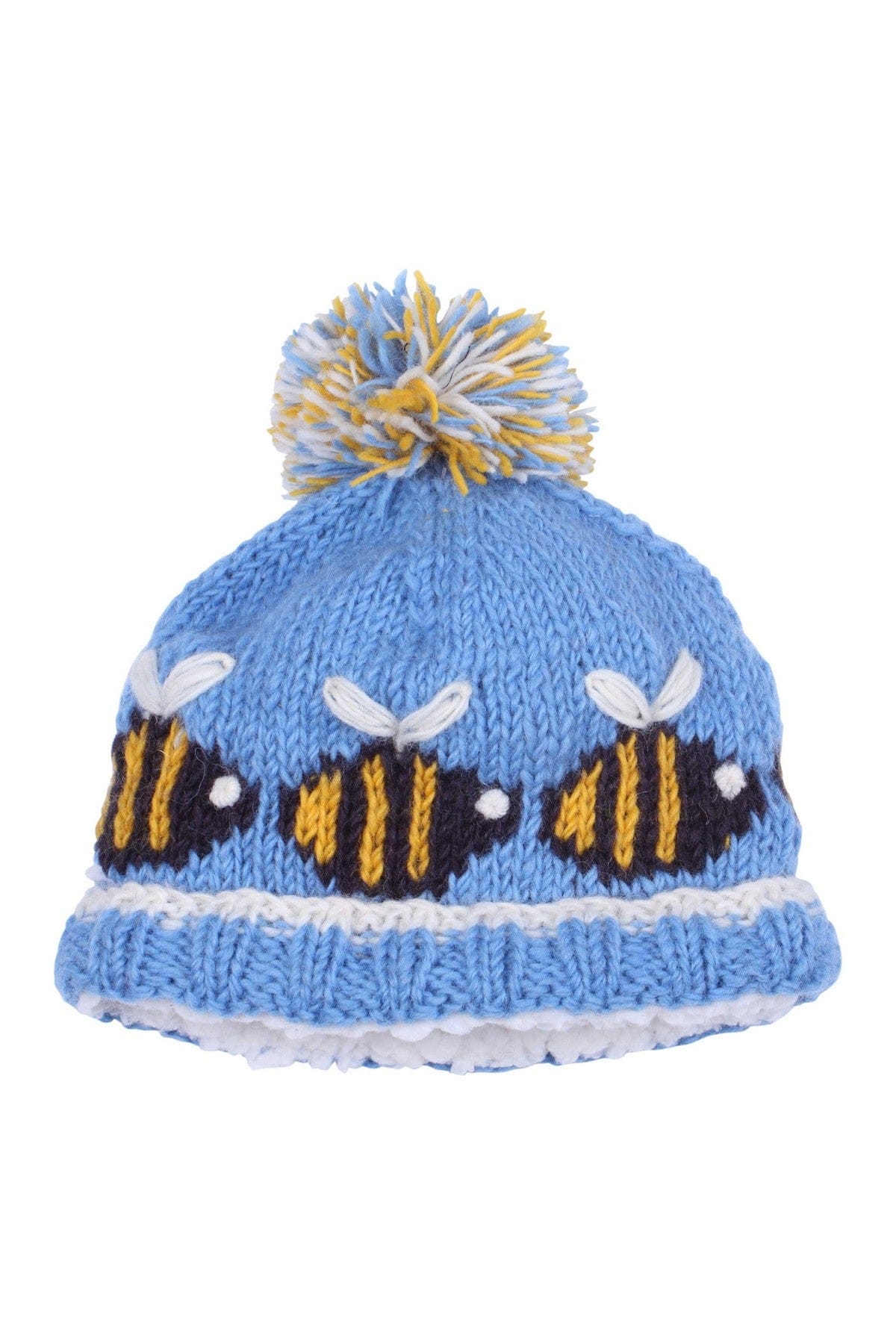lusciousscarves wool hats Pachamama Kids Animal Bobble Hat Bumble Bee
