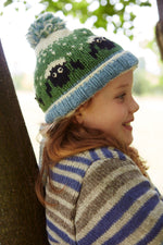 Load image into Gallery viewer, lusciousscarves wool hats Pachamama Kids Animal Bobble Hat Sheep
