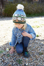 Load image into Gallery viewer, lusciousscarves wool hats Pachamama Kids Snowy Sheep Bobble Beanie
