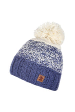 Load image into Gallery viewer, lusciousscarves wool hats Pachamama Prague Bobble Beanie Denim
