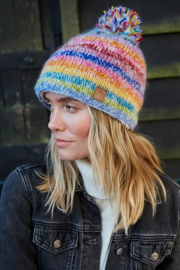 lusciousscarves wool hats Pachamama San Francisco Bobble Beanie