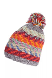 lusciousscarves wool hats Pachamama Santa Fe Bobble Beanie