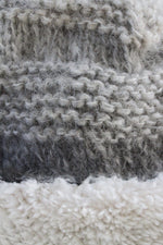 Load image into Gallery viewer, lusciousscarves wool hats Pachamama Sierra Nevada Bobble Beanie Smoke
