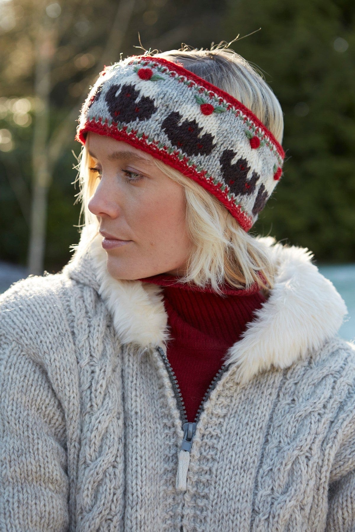lusciousscarves wool head band Pachamama Pudding Headband
