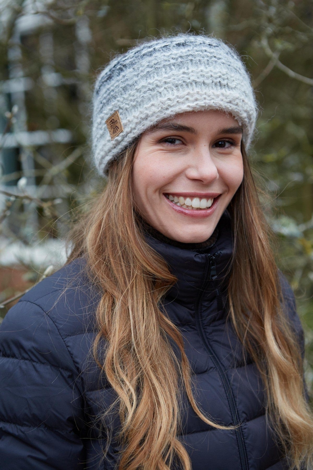 lusciousscarves wool head band Pachamama Sierra Nevada Headband Smoke