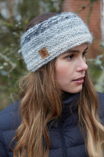 Load image into Gallery viewer, lusciousscarves wool head band Pachamama Sierra Nevada Headband Smoke
