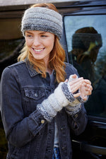 Load image into Gallery viewer, lusciousscarves wool head band Pachamama Sierra Nevada Headband Smoke
