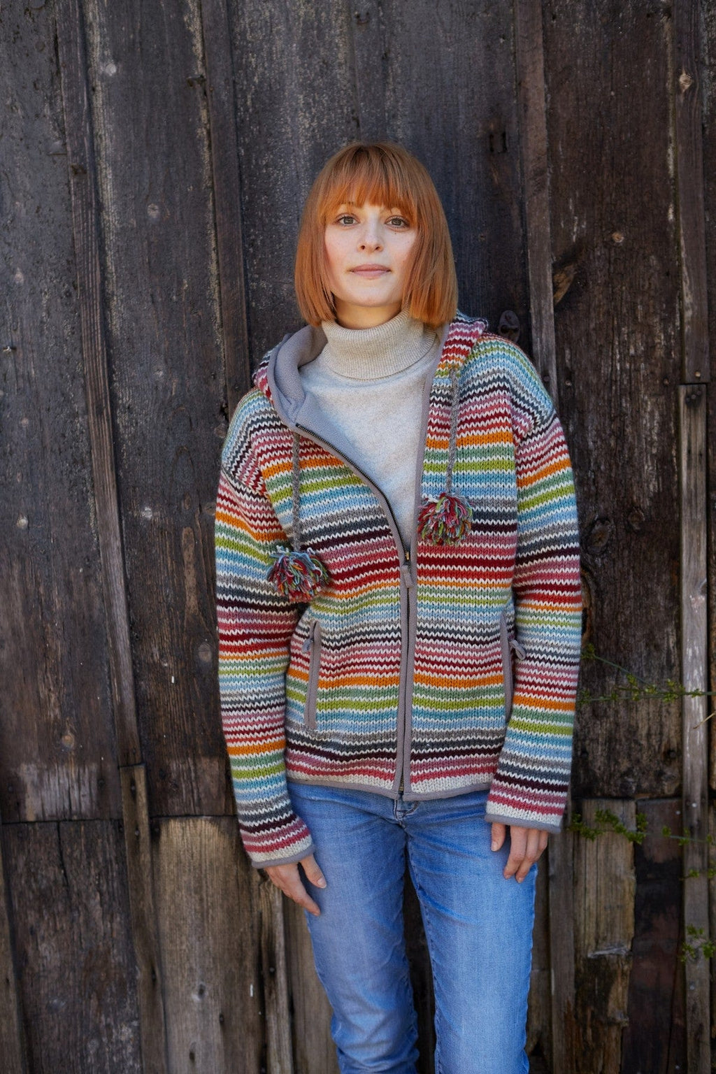 lusciousscarves wool hoody Pachamama Hoxton Stripe Hoody