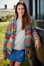 Load image into Gallery viewer, lusciousscarves wool hoody Pachamama Hoxton Stripe Hoody
