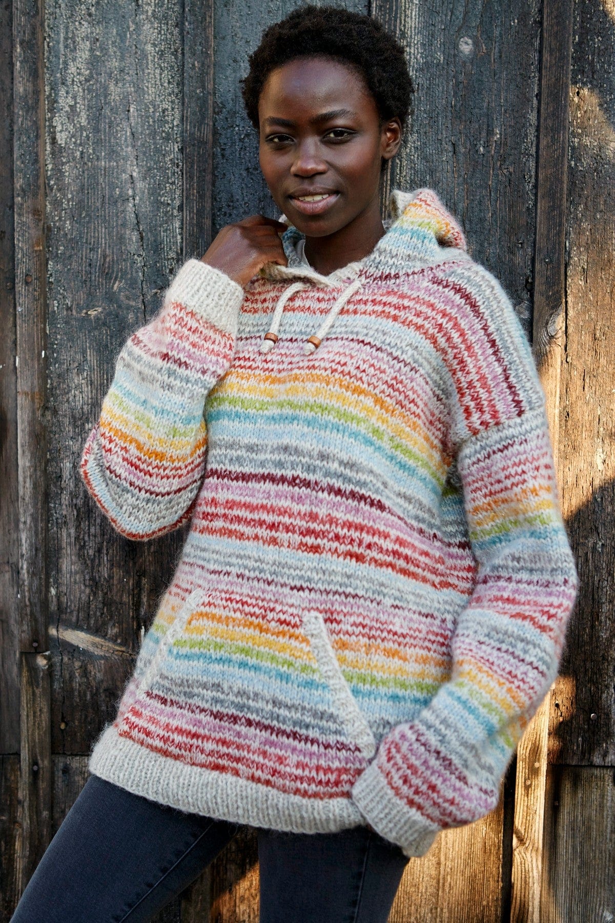 Free people see the rainbow sweater clearance