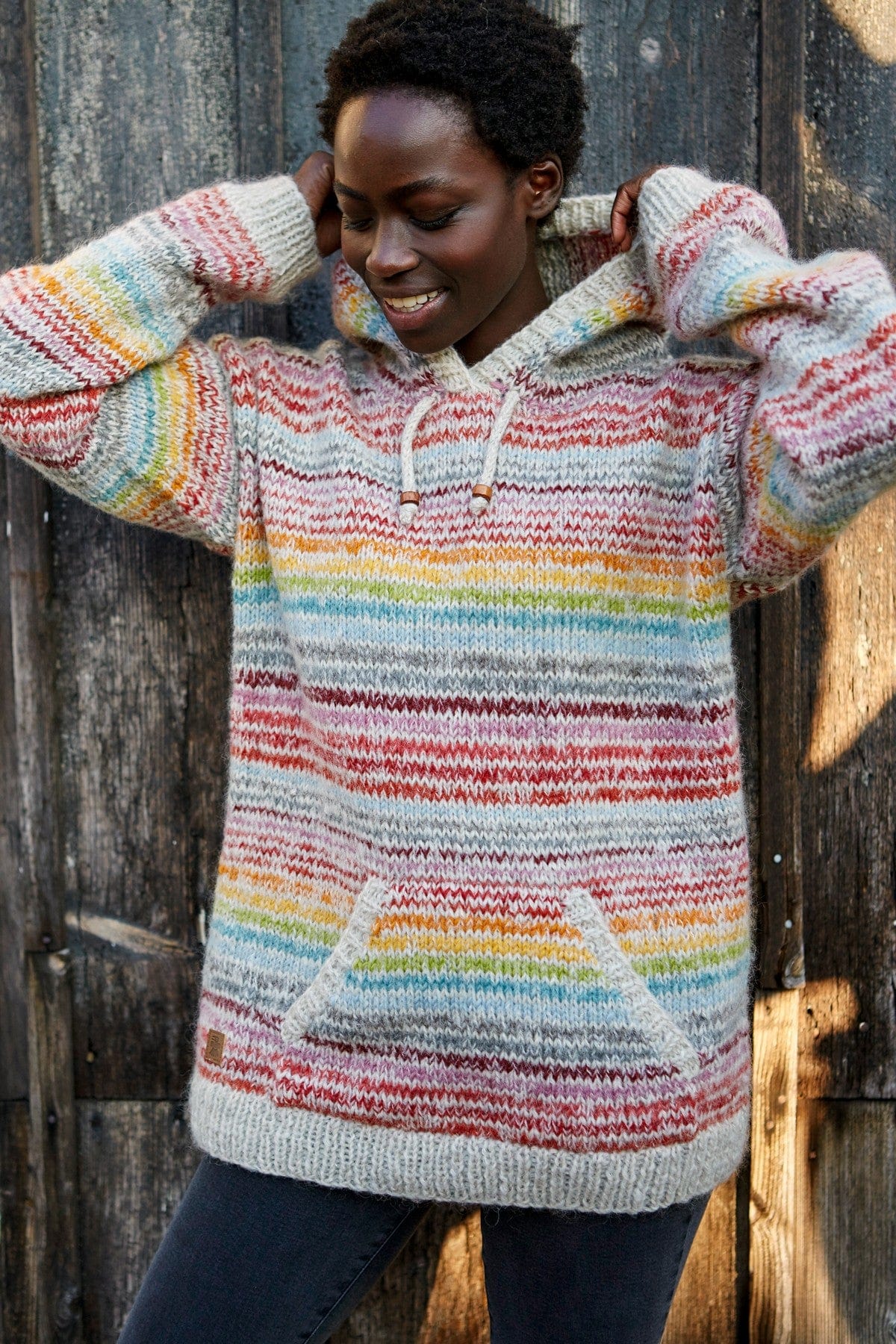 lusciousscarves wool hoody Pachamama Langtang Hoody Multi