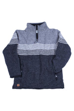 Load image into Gallery viewer, lusciousscarves wool jumpers Pachamama Blakeney Half Zip Charcoal
