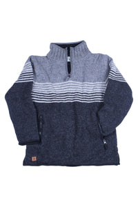 lusciousscarves wool jumpers Pachamama Blakeney Half Zip Charcoal