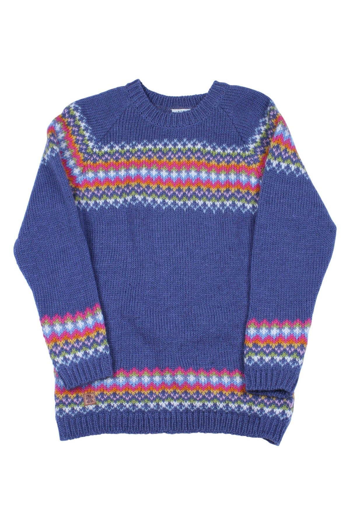 lusciousscarves wool jumpers Pachamama Clifden Sweater( Fine Knit) Denim