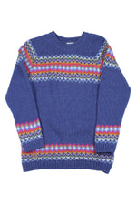 Load image into Gallery viewer, lusciousscarves wool jumpers Pachamama Clifden Sweater( Fine Knit) Denim
