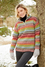 Load image into Gallery viewer, lusciousscarves wool jumpers small Pachamama Hoxton Half Zip
