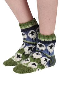 lusciousscarves wool socks Pachamama Flock Of Sheep Sofa Socks