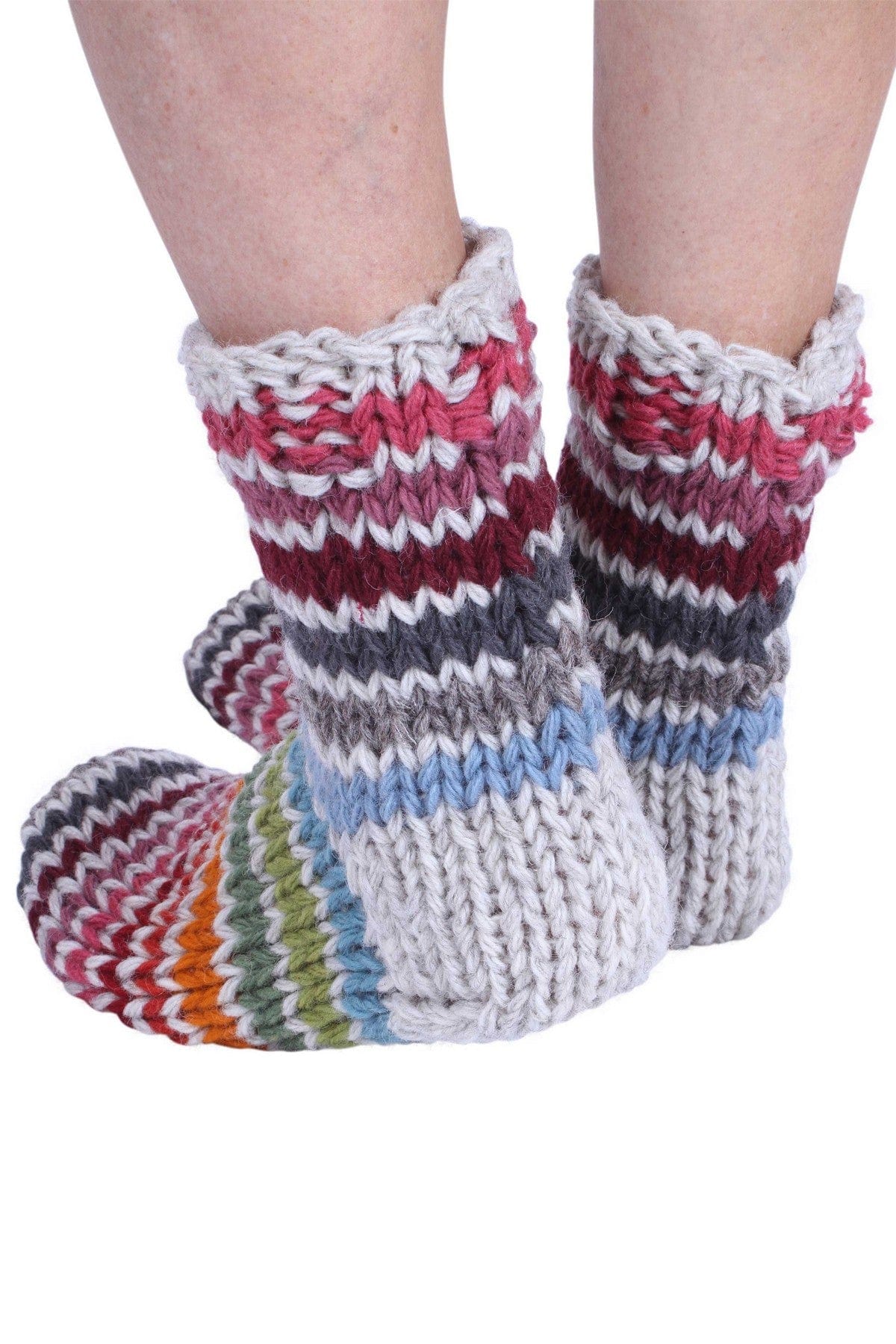 lusciousscarves wool socks Pachamama Hoxton Stripe Sofa Socks