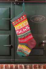 Load image into Gallery viewer, lusciousscarves wool socks Pachamama Reindeer Christmas Stocking
