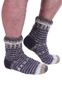 lusciousscarves wool socks Pachamama Santiago Sofa Socks Charcoal