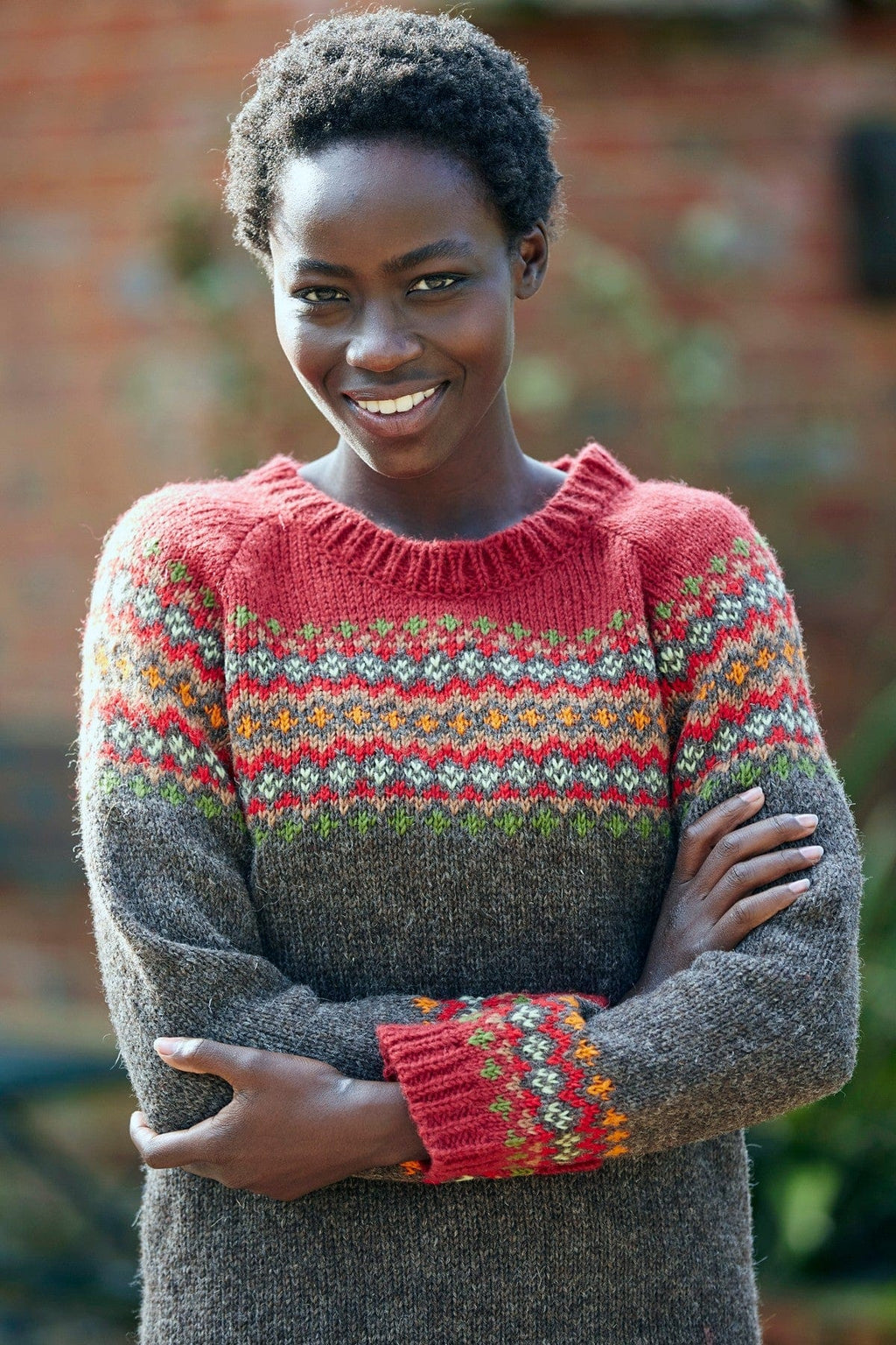 lusciousscarves wool sweater Pachamama Elgin Sweater Burgundy