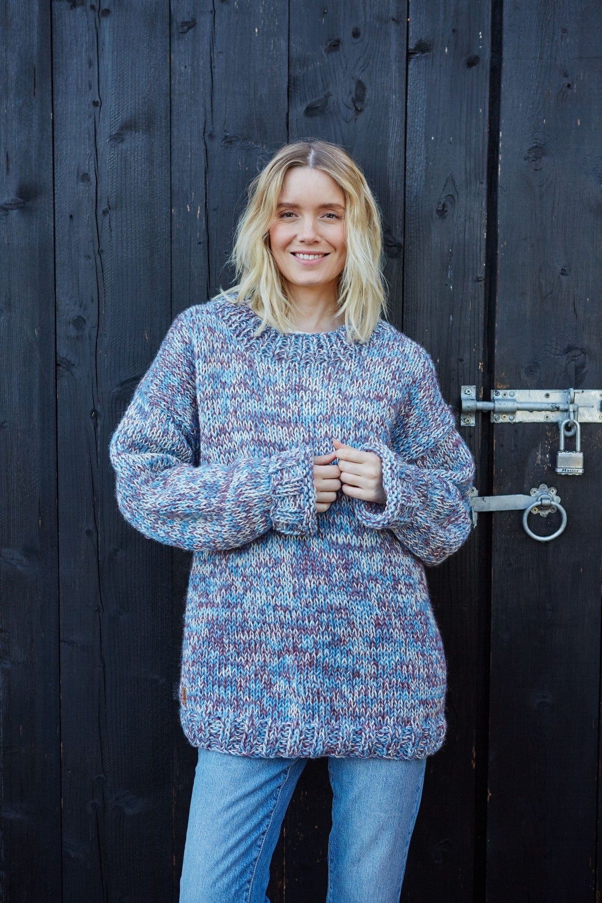 lusciousscarves wool sweater Pachamama Ghent Sweater Purple