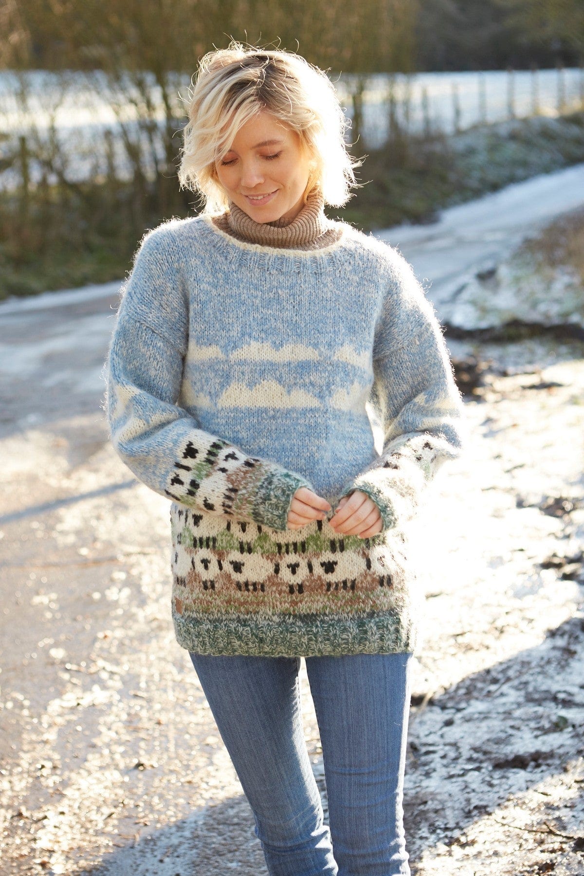 lusciousscarves wool sweater Pachamama Hazy Sheep Sweater