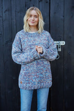 Load image into Gallery viewer, lusciousscarves wool sweater small Pachamama Ghent Sweater Purple
