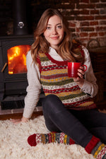 Load image into Gallery viewer, lusciousscarves wool tank top Pachamama Finisterre Tank Top Rust
