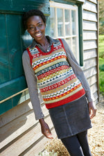 Load image into Gallery viewer, lusciousscarves wool tank top Pachamama Finisterre Tank Top Rust
