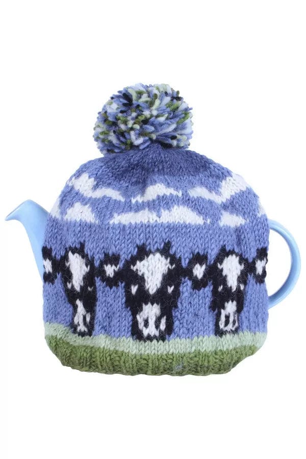 lusciousscarves wool tea cosy Pachamama Dairy Cow Tea Cosy