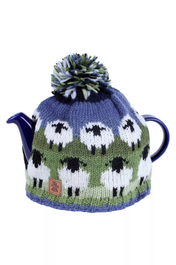 lusciousscarves wool tea cosy Pachamama Flock Of Sheep Tea Cosy