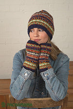 Load and play video in Gallery viewer, Pachamama Colorado Bobble Beanie , Womens Handmade, Fairtrade.
