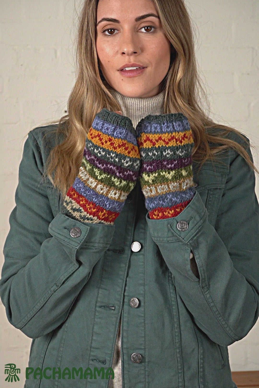 Pachamama Elveden Handwarmer , Handknitted , Fairtrade