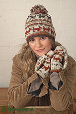 Load and play video in Gallery viewer, Pachamama Walking The Dog Glove/Mitts, Womens Handmade, Fairtrade
