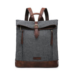 Load image into Gallery viewer, lusciousscarves Backpacks Dark Grey Tweed Backpack Rucksack.
