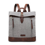 Load image into Gallery viewer, lusciousscarves Backpacks Pale Grey Tweed Backpack Rucksack.
