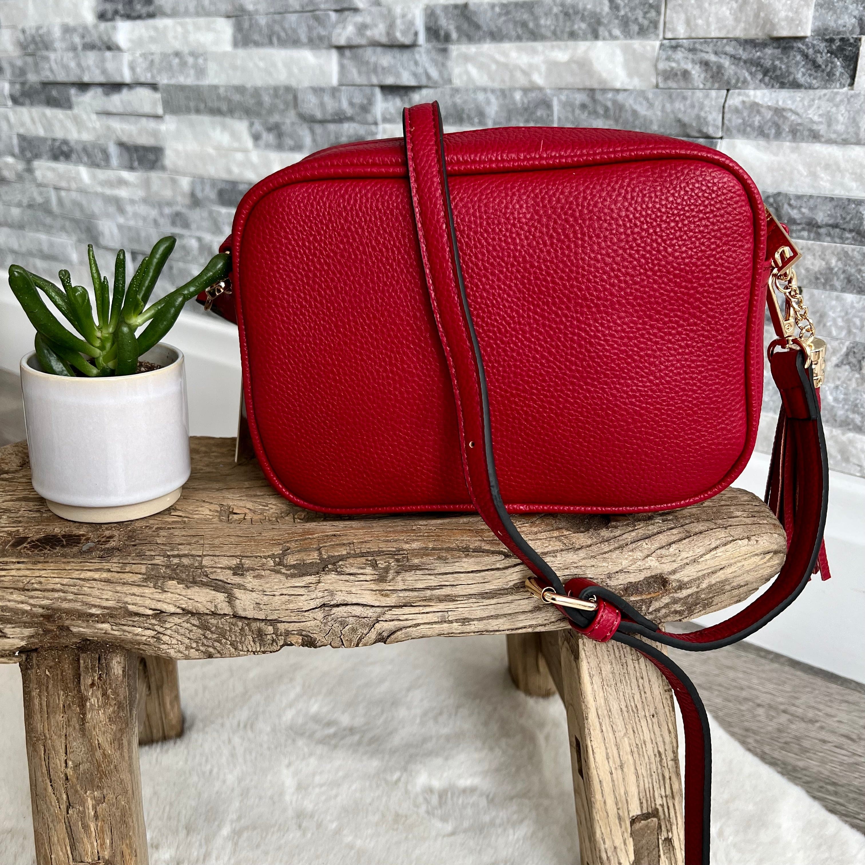 lusciousscarves Handbags Vegan Faux leather tassel camera style crossbody bag
